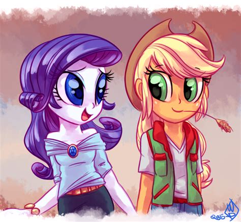 rarity applejack|applejack and rarity equestria girl.